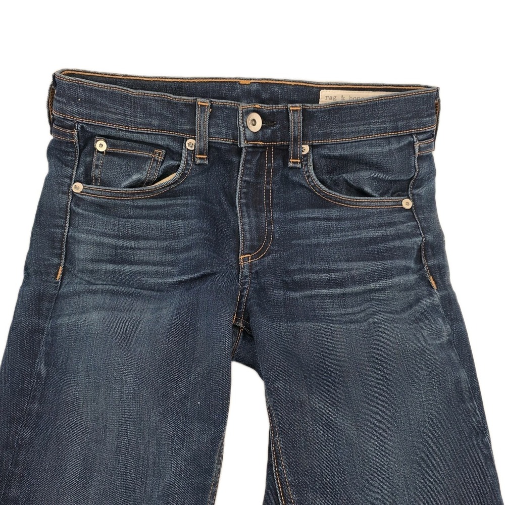 Rag & Bone Ankle Skinny Jeans Womens 26 Blue Denim Cotton - Picture 3 of 9